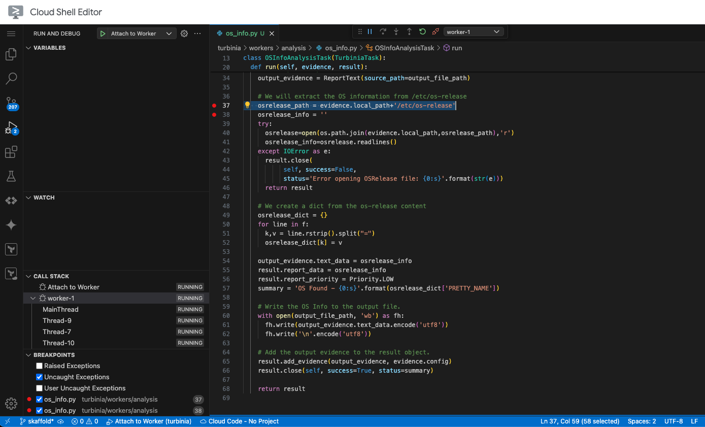 Attach Debugger